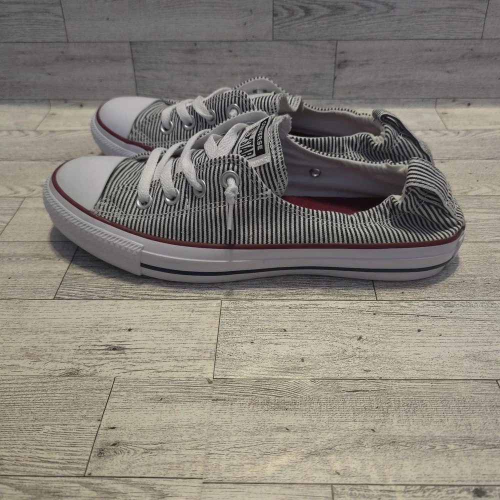 Converse All Star Shoreline Women's Size 10 Black & White Striped 562034F - Picture 4 of 8